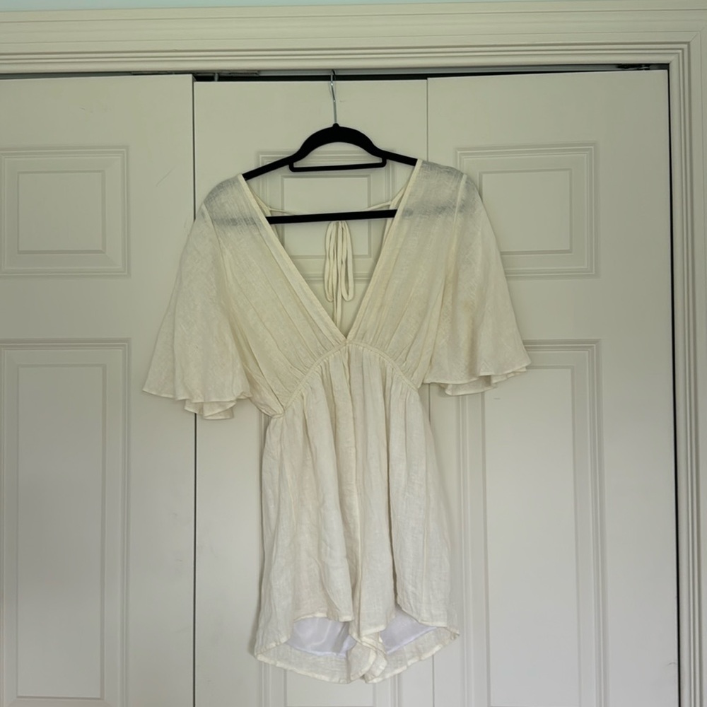 American Threads cream colored romper